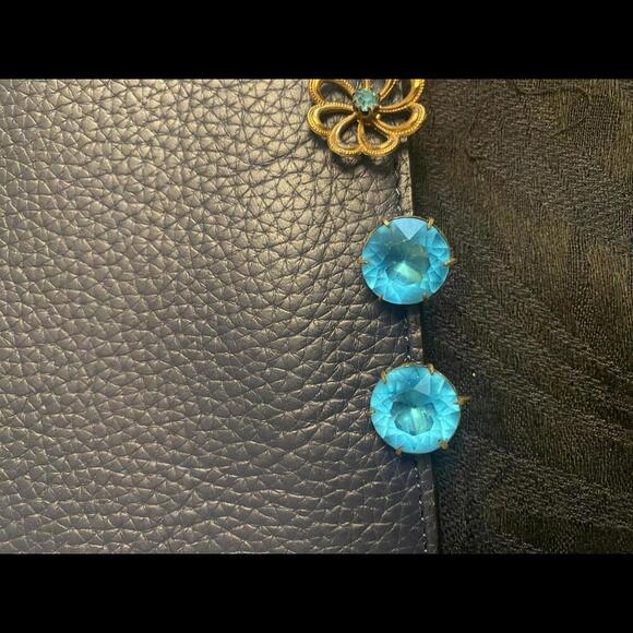 Vintage Floral and Gemstone Earrings Set - Picture 3 of 8